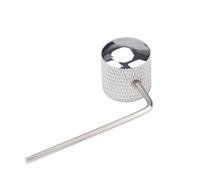 Guitar Parts Modification 1pcs/2pcs Electric Bass Guitar Knobs Metal Dome Knobs Volume Tone Control Knobs With Wrench(Silver,1)