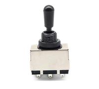 Guitar Parts Modification 3 Way Guitar Converter Plastic Tip Guitar Pickup Selector Toggle Converter For SG/LP Style Electric Guitar Black(Black)
