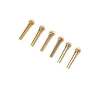 Guitar Parts Modification Gold 6Pcs Brass Guitar Bridge Pins End Pin For Folk Acoustic Guitar Parts Accessories