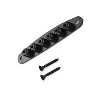 Guitar Parts Replacement 1 Pcs Guitar Bridge String Through Body Ferrules Bushing Plate With Screws For Guitar Replacement Parts (Color : Black)