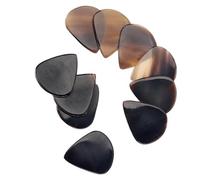 Guitar Parts Replacement 10 Pcs Handcrafted Buffalo Horn Guitar Picks For Guitar Bass Mandolin Banjo Parts