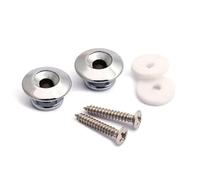 Guitar Parts Replacement 2 Pcs Metal Guitar Strap Buttons With Mounting Screws Guitar Strap Locks For Guitar Ukulele Bass