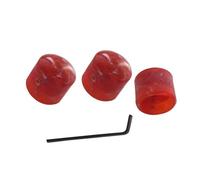 Guitar Parts Replacement 3 Pcs Top Hat Knobs Guitar Bass Speed Volume Tone Control Knobs Fits 15mm Rotary Shaft (Color : Red)