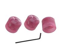 Guitar Parts Replacement 3 Pcs Top Hat Knobs Guitar Bass Speed Volume Tone Control Knobs Fits 15mm Rotary Shaft (Color : Pink)