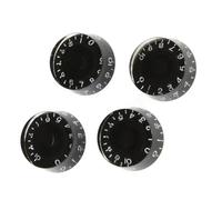 Guitar Parts Replacement 4 Pcs Black Control Knobs Volume Tone Knobs For Electric Guitar Replacement Parts