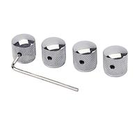 Guitar Parts Replacement 4 Pcs Electric Guitar Bass Volume Tone Speed Control Knob Button With Wrench