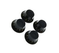 Guitar Parts Replacement 4 Pcs Speed Control Knob 6mm Volume Tone Number Knob Guitar Top Hat Knob Parts (Color : 02)