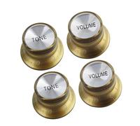 Guitar Parts Replacement 4 Pcs Top Hat Knobs 2T2V Tone Volume Speed Control Guitar Knobs For For LP Guitar Parts