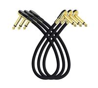 Guitar Patches Cable 6.35mm Right Angles Guitar Effect Pedal Cables Low Noise and Professional Guitar Effect Pedals Plug