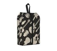 Guitar Pattern Print Durable Travel Shoe Bags for Storage and Packing, Water-Proof Shoe Bag with Smooth Zipper