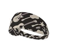 Guitar Pattern Printing Double-Sided,Unisex Elastic Sports Headband,Ideal As A Gift For Sports-Loving Friends,Family