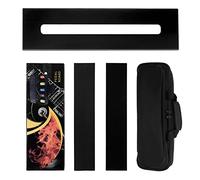 Guitar Pedal Board 18.14x4.96 Inch Pedalboard Aluminium Alloy Power Pedal Supply With Large Pedal Carrying Handbag Set Pedal Train Board