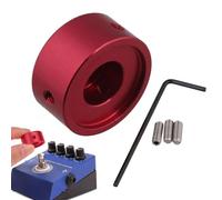 Guitar Pedal Button Caps - Aluminum Alloy Footswitch Toppers with Wrench - Knobs Tool Kits, Easy Installation Protective Guitar Knobs for Effect Pedal