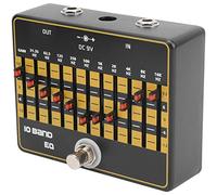 Guitar Pedal, Equalizer Is Silent 10-Band Equalizer Sound Equalizer Bypass Design for Electric Guitar