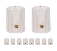 Guitar Pedal Knob 10pcs Volume Control 13x16mm for Electric Guitars | Plastic Replacement Part, Classic Vintage Look, Indicator and Textured Nonslip Surface, for Mixers