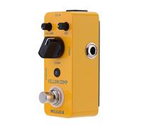 Guitar Pedal, Yellow Comp Mini Optical Compressor Effect Pedal for Electric Guitar True Bypass