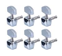 Guitar Pegs, 3 Left and Right Semi-Closed Stainless Steel, Guitar Tuners Heads Mechanical Buttons, For Electric and Classical Musician and Music Lovers