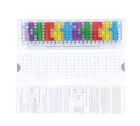 Guitar Pentatonic Sliding Ruler, Plastic Multi Color Guitar Scales Sliding Ruler, Easy to Read Guitar Learning Tool for Beginners,Sturdy PVC Material,Suitable for Folk Electric