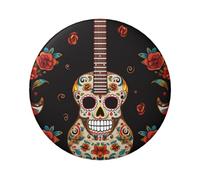 Guitar Pepper Sugar Skull Custom Pins 5 PCS, Personalized Photo Buttons, Metal Pinback Button Badges for Backpacks, Hats, Funny Backpack Pins Aesthetic Lapel Badge Pins Gifts for Men Women, One Size