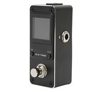 Guitar Phaser Effect Pedal, Electric Bass Tuner Pedal Tuner Pedal Mini Single Type Pedals Monoblock Phaser Pedal for Electric Guitar Built in 9V 300mAh Battery Metal Black