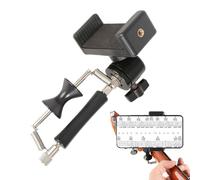 Guitar Phone Holder - 150g, Adjustable Instrument Mount, Secure And Stable | Acoustic Guitar Accessory, Smartphone Music Holder For Bass, Ukulele, Live Broadcast, Video Recording, Teaching