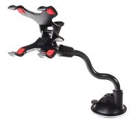 Guitar Phone Holder - Bass Smartphone Holder, Adjustable Music Stand, Flexible Gooseneck Clamp with Removable Suction Cup Head, 360 Degree Rotating Phone Holder for Musicians, Electric Guitar