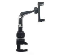 Guitar Phone Holder Mic Stand Mount for Guitar Lessons Tutorials Black Gray, Black Grey