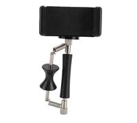 Guitar Phone Mount Adjustable Arm Clamp for Holding Digital Sheet Music on 6 to 10.5cm Thick Guitars and Ukuleles, Made of Robust ABS Material