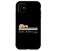 Guitar&Piano Guy Funny guitarist Women Men Lover Music Case for iPhone 11