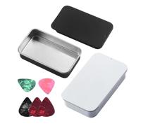 Guitar Pick Box 2-Piece Storage Organizer Cases with Plectrums