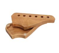 Guitar Pick Box,Portable Durable Wood Neck Shaped Guitar Pick Holder for Storage Carrying