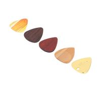 Guitar Pick Box Set, 1pc Wooden Storage Holder 5pcs Picks Guitar Wood Picks Box Shaped for Accessories