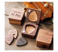 Guitar Pick Customized, 3 Pack Customized Guitar Picks, Guitar Picks Big Personalized and Customizable for the Perfect Gift (Box*1 Guitar Picks*3),B