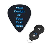Guitar Pick Design Your Text Custom Text For Acoustic Guitar, Violin, Ukulele, Bass (6 Packs)