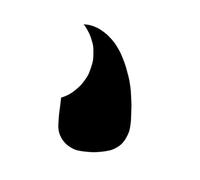 Guitar Pick Guard Replacement Parts 40/41 Inch Folk Acoustic Guitar Pickguard Protection Board Strum Board Sticker On The Guitar Case Panel(Black Water)