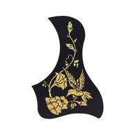 Guitar Pick Guard Replacement Parts 40/41 Inch Folk Acoustic Guitar Pickguard Protection Board Strum Board Sticker On The Guitar Case Panel(Golden Bird)