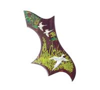 Guitar Pick Guard Replacement Parts Acoustic Guitar Pickguard 2.0mm Thickness Inlay Black Self Sticker For Acoustic Guitar Replacement Parts