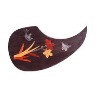 Guitar Pick Guard Replacement Parts Folk Guitar Solid Wood Pickguard Acoustic Guitar Water Drop Carved Inlay Panel(25)