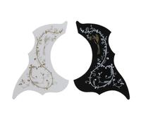 Guitar Pick Guard Replacement Parts Gold Phoenix And Dragon Pattern Acoustic Guitar Pickguard Pick Guard Sticke Stringed Instruments Guitar Parts(Clear)