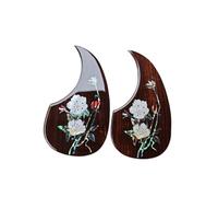 Guitar Pick Guard Replacement Parts Guitar Pickguard Folk Guitar Sticker 40/41 Inch Decorative Panel Pickguard Wood Grain Shell Inlay