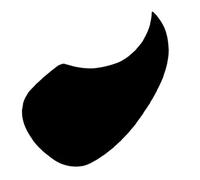 Guitar Pick Guard Replacement Parts Guitar Pickguard Pickguards Parts Protects Your Guitar Water Drop Shape 40 41 Inch Acoustic Guitar(Black)