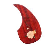 Guitar Pick Guard Replacement Parts Guitar Solid Wood Pickguard Acoustic Guitar Teardrop-shaped Carved Inlaid Pickguard Protects The Guitar From Scratches(28)