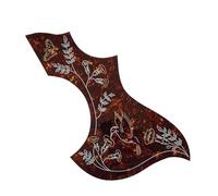 Guitar Pick Guard Replacement Parts Pickguard Compatible W Acoustic Guitar, Adhesive Back, Tortoise Acoustic Guitar Accessories