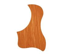 Guitar Pick Guard Replacement Parts PVC Acoustic Guitar Pickguard Anti-scratch Guard Plate Sandalwood/Walnut Wood Grain Self Adhesive Pick Guard Sticker(Sandalwood)
