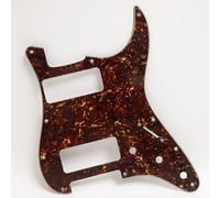 Guitar Pick Guard， Stratocaster Custom Pickguard Dual P90 Multicolor 11-Hole SSS for USA/Mexico(4 Ply Brown Tortoise)