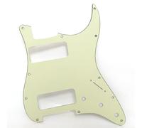 Guitar Pick Guard， Stratocaster Custom Pickguard Dual P90 Multicolor 11-Hole SSS for USA/Mexico(Light green)