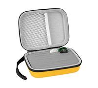 Guitar Pick Holder Case compatible with Fender Dunlop D'Addario Dunlop Musical Instrument Guitar Accessories, All Size Picks Storage Pouch Box-Bag Only (Yellow)