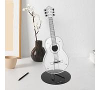 Guitar Pick Holder, Magnetic Guitar Shaped Pick Holder Can Hold 3 Picks, Acrylic Guitar Pick Case for Men, Women, Guitar Players, and Musicians, Unique Guitar Accessories