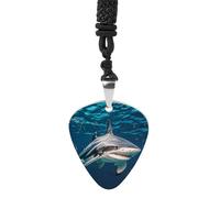 Guitar Pick Holder Necklace - Pet Dog Soft Bow Tie, Oversized Glasses Stainless Steel Music Pendant with Adjustable 60cm Cord, Functional Jewelry for Guitarists & Music Lovers, Unisex Hip Hop Punk Acc
