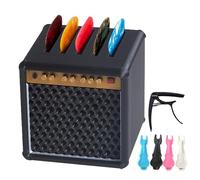 Guitar Pick Holder, Pick Holder, Guitar Pick Case, Speaker Guitar Pick Box Guitar Pick Storage Container for Guitar Players Lovers Guitar Picks Organizer Simulation Speaker Desktop Ornaments Gift